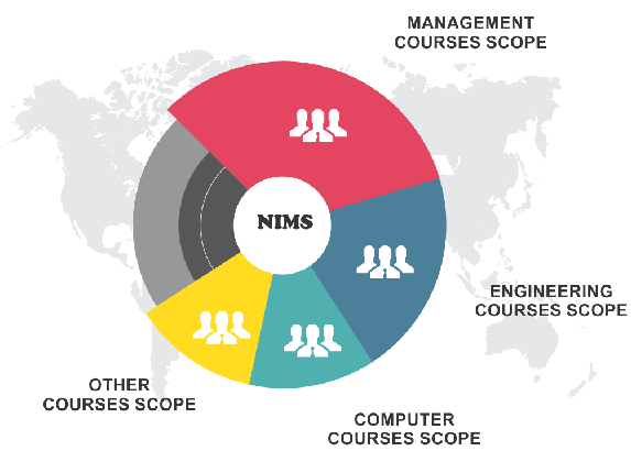 nims - mba, engineering and computers comparison chart